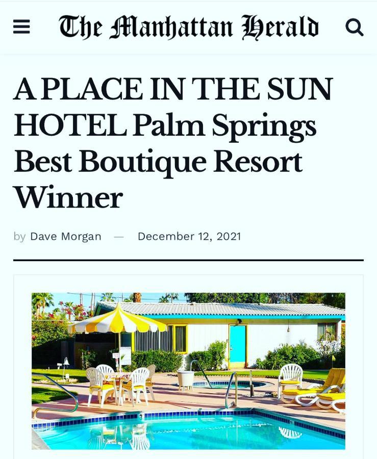 A Place In The Sun Hotel - Adults Only Big Units, 24H Heated Pool & Spa In 1 Acre Park Prime Location, Dog Friendly, Top Midcentury Modern Boutique Hotel Palm Springs Esterno foto